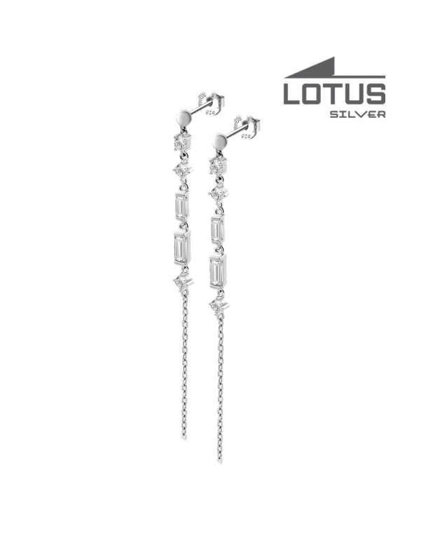 LOTUS SILVER EARRINGS 